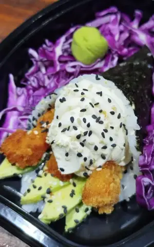 temaki langostino panizado