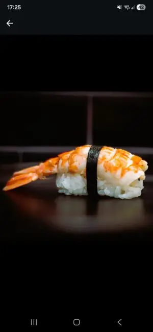 Nigiri de Langostino Flameado x6