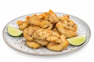 Tempura de langostinos y rabas x8
