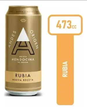 Cerveza Andes Rubia 473cc