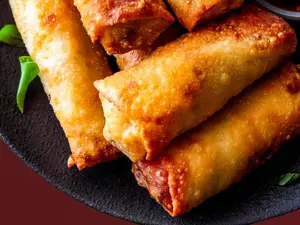 Rollitos primavera (6 ud) jamón