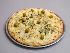 Pizza fugazza con queso
