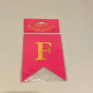 BANDERÍN FELIZ CUMPLE - FUCSIA
