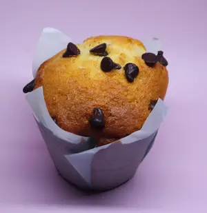 Muffin de vainilla con chips