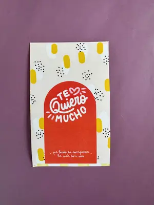 Tarjetón Te Quiero Mucho