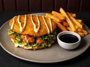 Burga sushi de langostinos