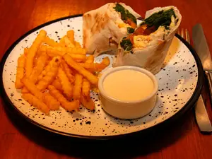 Wrap de calabaza veggie