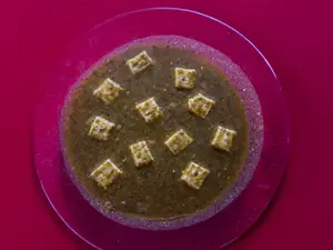 Palak paneery rice
