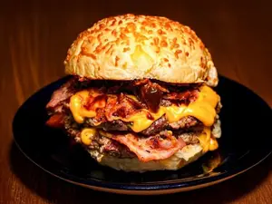 Bacon y bacon simple c/ papas