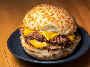 Cuarto burger simple c/ papas