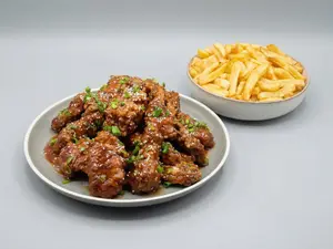 24 alitas en salsa bbq
