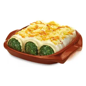 Canelones de Pollo Jamón Y Verdura Con salsa 1 kg