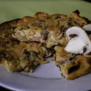 Tarta Champignon y Jamon Mediana