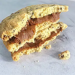 Alfajor de cookie sin gluten