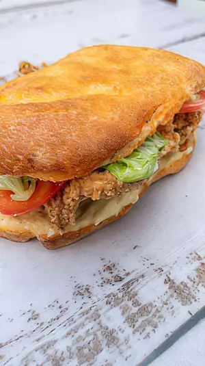 Sándwich de milanesa sin gluten