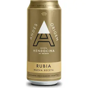 Cerveza Andes Origen Rubia Lata 473 ml