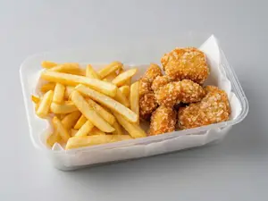 Nuggets x10+ papas fritas