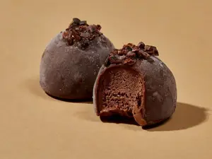 Vegan bitës de chocolat royale