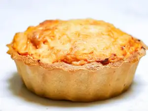 Tarta de calabaza + mix verdes