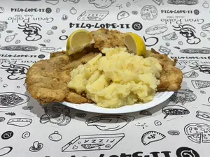 Escalope con guarnición