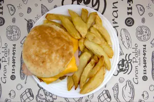 Hambur. super completa fritas