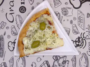 Pizza con doble mozzarella