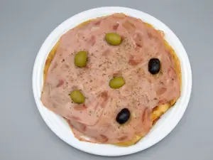 Pizza con jamón