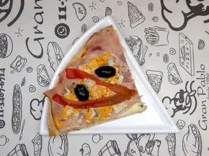Pizza con palmitos