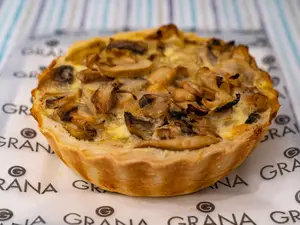 Tarta de champiñones