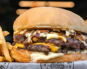 Bacon jam burger
