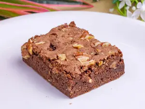 Brownie de chocolate con nueces
