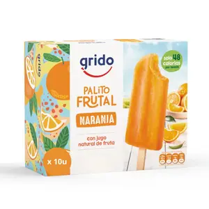 Palito frutal naranja x10 unidades