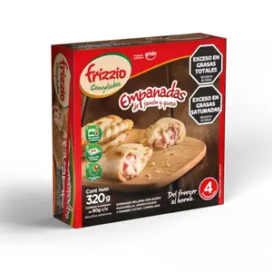 Empanada de jamon y queso (caja de 4 unidades)