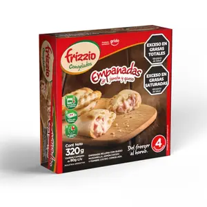Empanada de jamon y queso (caja de 4 unidades)