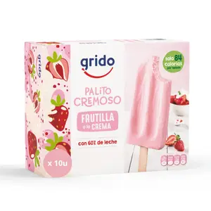Palito cremoso frutilla 10 un