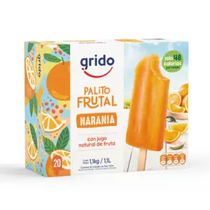 Palito frutal naranja 20 un