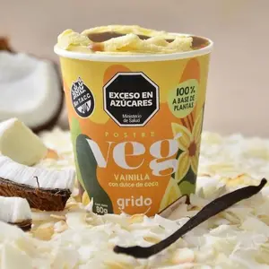 Postre vegano vainilla x UN 80gr