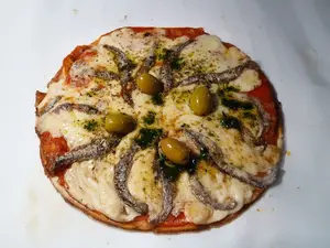 Pizza de anchoas