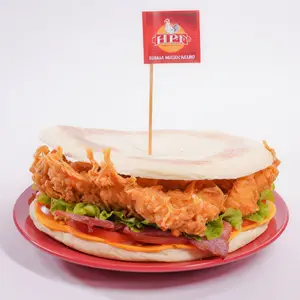 Mega sándwich +papas (comen 2