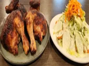 Pollo entero a la brasa
