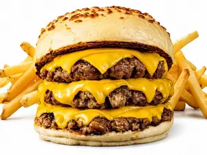 Cheesearda triple + papas