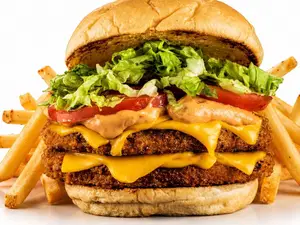 Good chicken doble + papas