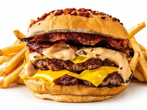 Messirve doble + papas