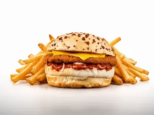Cuarto chicken simple + papas