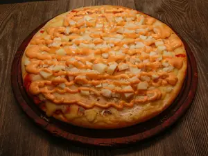 Pizza chica palmitos