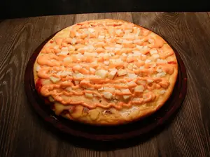 Pizza grande de Palmitos