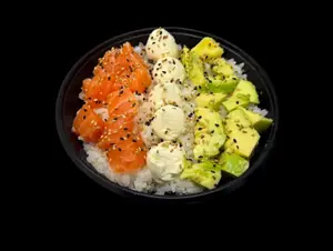 Poke salad baby salmon fresco