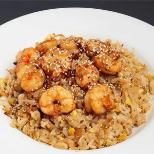 Wok de langostinos