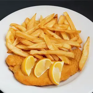 Mila de pollo con papas fritas