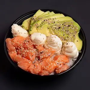 Sushi salad salmon